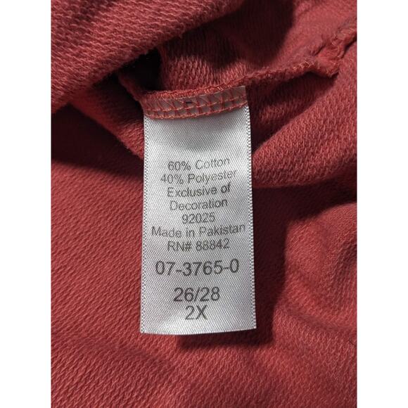 Woman Within T Shirt Women 2X Pink Crewneck Substantial Fabric Stretch P13‎ - Picture 8 of 12